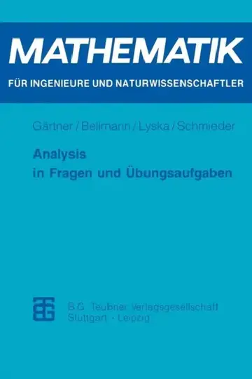Cover of Analysis in Fragen Und Übungsaufgaben
