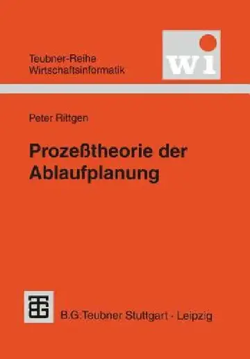 Cover of Prozeßtheorie Der Ablaufplanung
