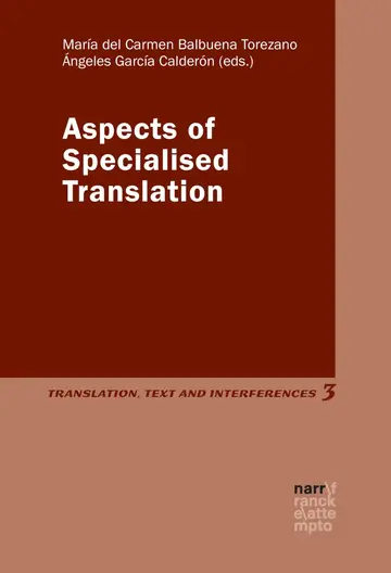 Cover of Aspects of Specialised Translation