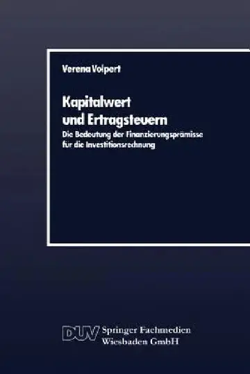 Cover of Kapitalwert Und Ertragsteuern