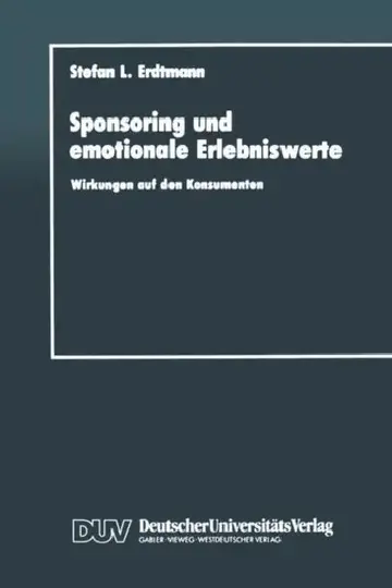 Cover of Sponsoring Und Emotionale Erlebniswerte