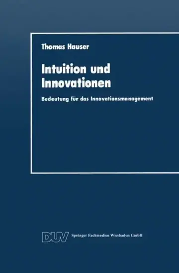Cover of Intuition Und Innovationen