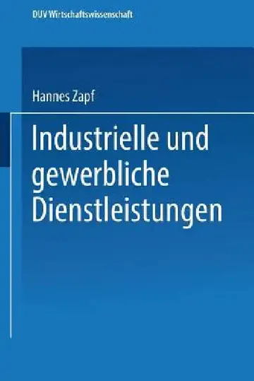 Cover of Industrielle Und Gewerbliche Dienstleistungen