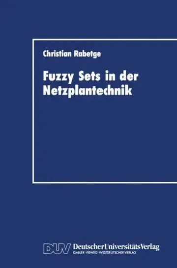 Cover of Fuzzy Sets in Der Netzplantechnik