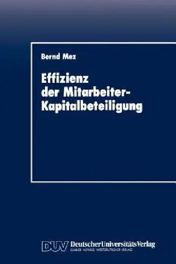 Cover of Effizienz Der Mitarbeiter-Kapitalbeteiligung