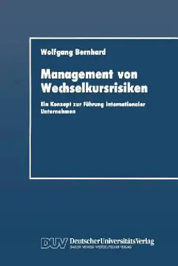 Cover of Management Von Wechselkursrisiken