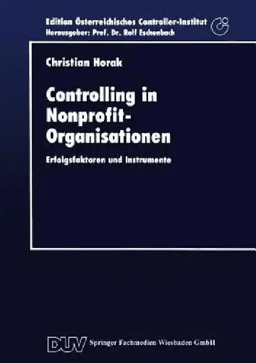 Cover of Controlling in Nonprofit-Organisationen