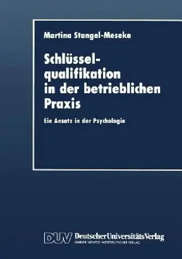 Cover of Schlüsselqualifikation in Der Betrieblichen PRAXIS