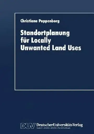 Cover of Standortplanung Für Locally Unwanted Land Uses