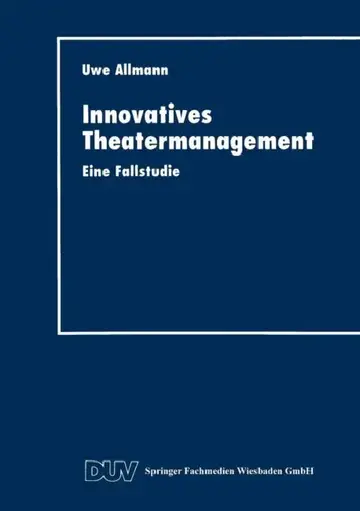 Cover of Innovatives Theatermanagement