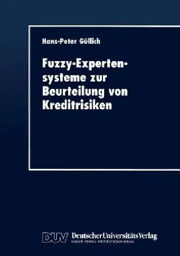 Cover of Fuzzy-Expertensysteme Zur Beurteilung Von Kreditrisiken