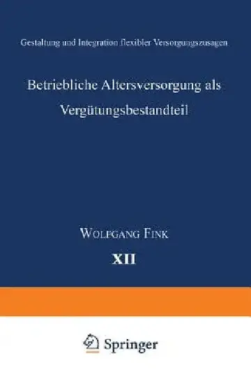 Cover of Betriebliche Altersversorgung ALS Vergütungsbestandteil