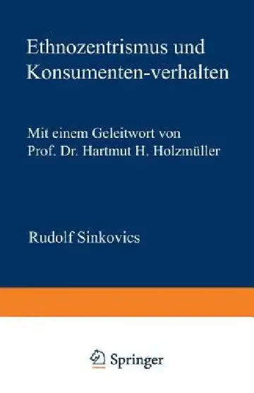 Cover of Ethnozentrismus Und Konsumentenverhalten
