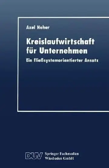 Cover of Kreislaufwirtschaft Für Unternehmen