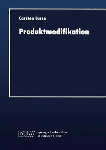 Cover of Produktmodifikation