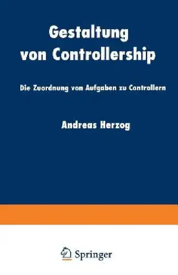 Cover of Gestaltung Von Controllership