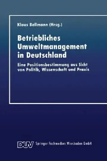 Cover of Betriebliches Umweltmanagement in Deutschland