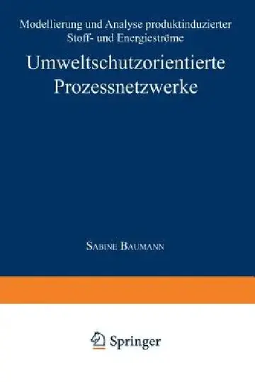 Cover of Umweltschutzorientierte Prozessnetzwerke