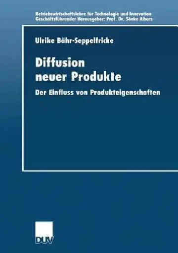 Cover of Diffusion Neuer Produkte