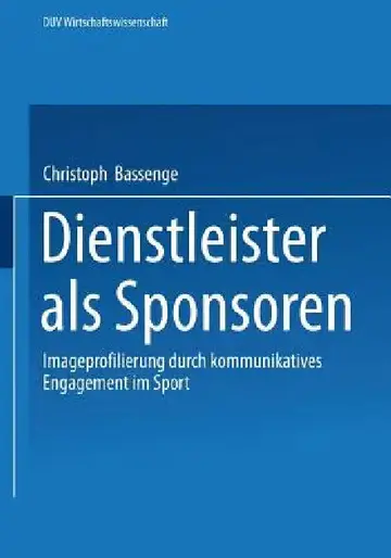 Cover of Dienstleister ALS Sponsoren