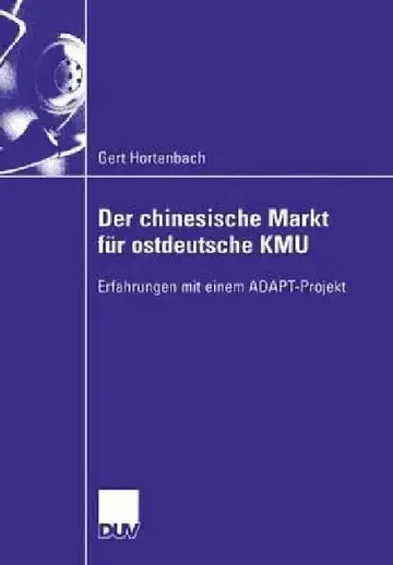 Cover of Der Chinesische Markt Für Ostdeutsche Kmu
