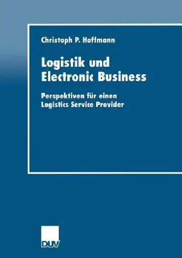 Cover of Logistik Und Electronic Business