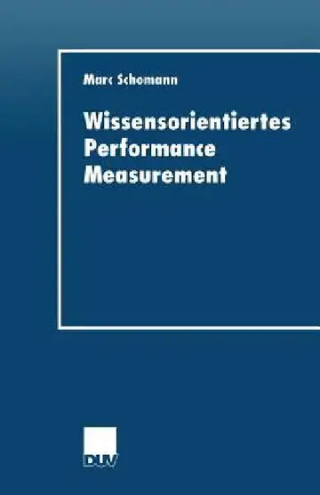 Cover of Wissensorientiertes Performance Measurement
