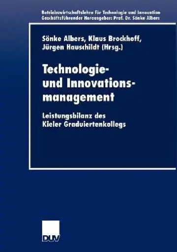 Cover of Technologie- Und Innovationsmanagement