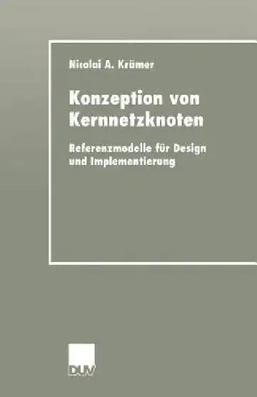 Cover of Konzeption Von Kernnetzknoten