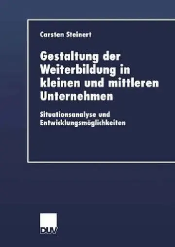 Cover of Gestaltung Der Weiterbildung in Kleinen Und Mittleren Unternehmen