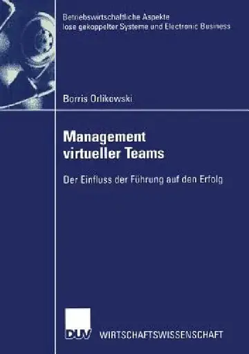 Cover of Management Virtueller Teams