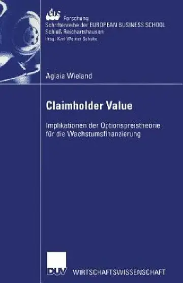 Cover of Claimholder Value