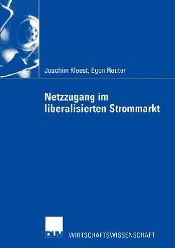 Cover of Netzzugang Im Liberalisierten Strommarkt