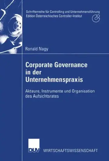 Cover of Corporate Governance in Der Unternehmenspraxis