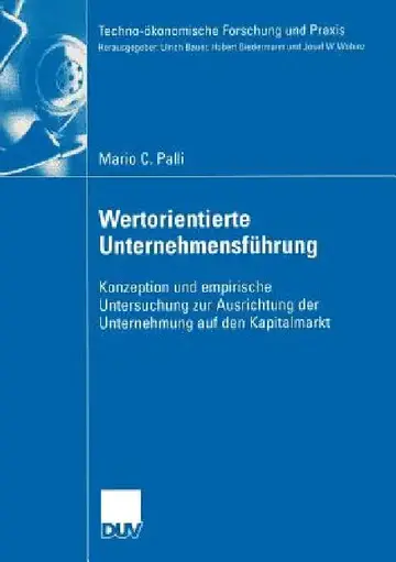 Cover of Wertorientierte Unternehmensführung
