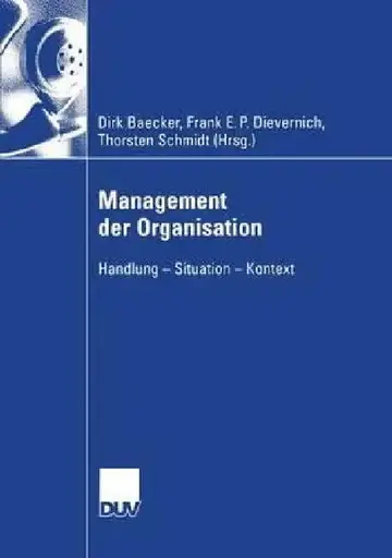 Cover of Management Der Organisation