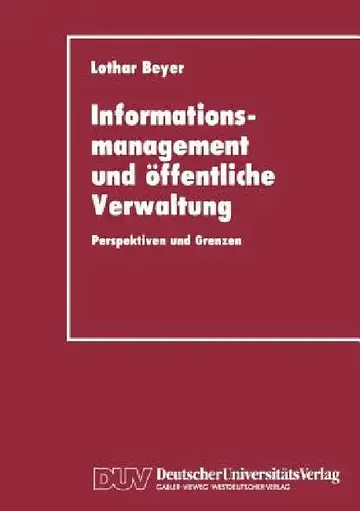 Cover of Informationsmanagement Und Öffentliche Verwaltung