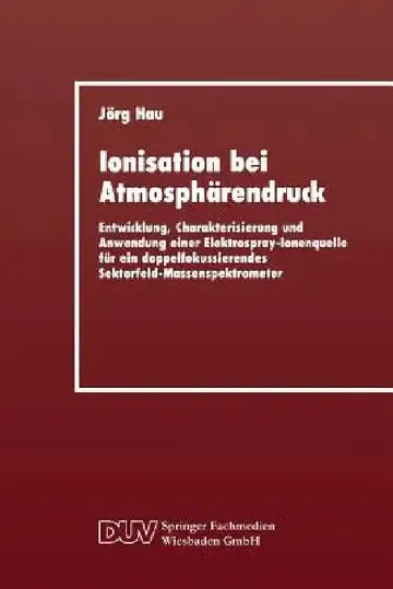 Cover of Ionisation Bei Atmosphärendruck