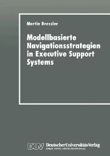 Cover of Modellbasierte Navigationsstrategien in Executive Support Systems