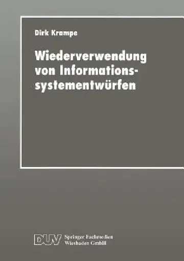 Cover of Wiederverwendung Von Informationssystementwürfen