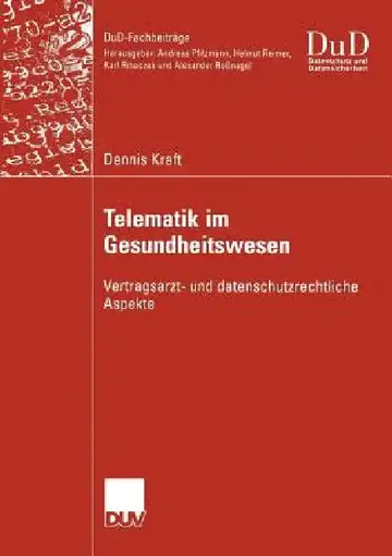 Cover of Telematik Im Gesundheitswesen