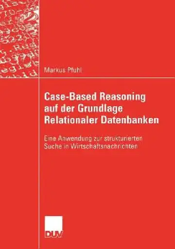 Cover of Case-Based Reasoning Auf Der Grundlage Relationaler Datenbanken