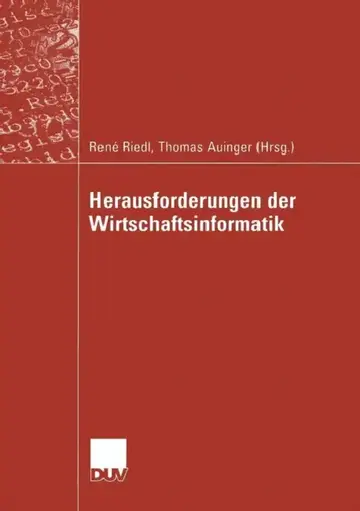Cover of Herausforderungen Der Wirtschaftsinformatik