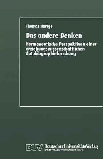 Cover of Das Andere Denken