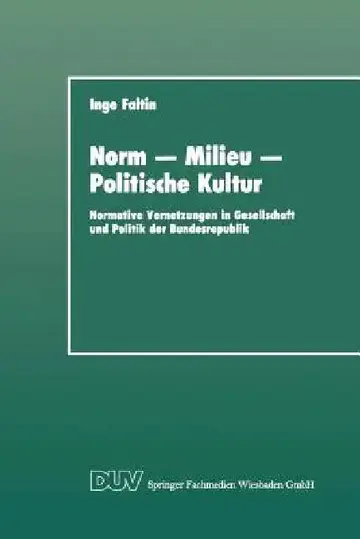 Cover of Norm -- Milieu -- Politische Kultur