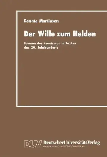 Cover of Der Wille Zum Helden
