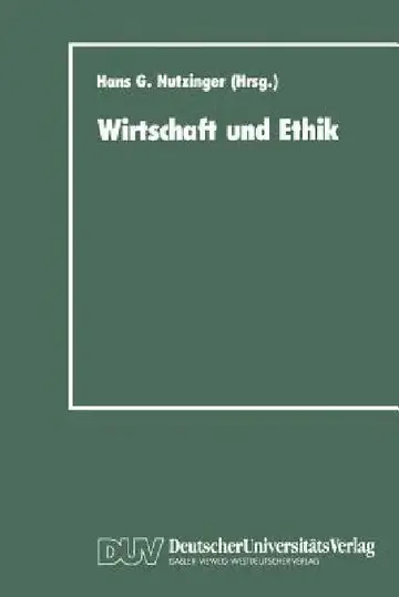 Cover of Wirtschaft Und Ethik