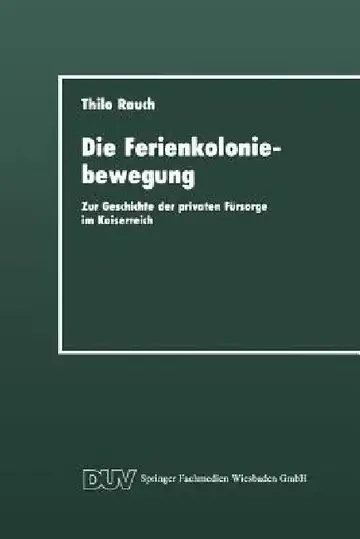 Cover of Die Ferienkoloniebewegung