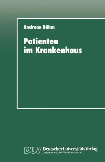Cover of Patienten Im Krankenhaus