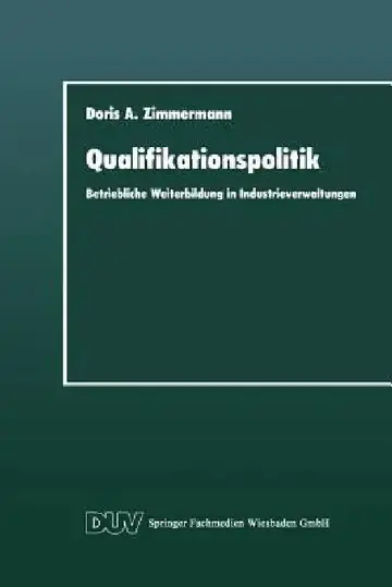Cover of Qualifikationspolitik